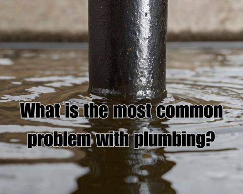 a blocked drain as common plumbing problems