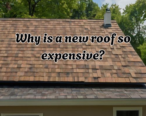 A completed roof replacement