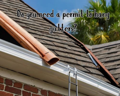a hanging gutter