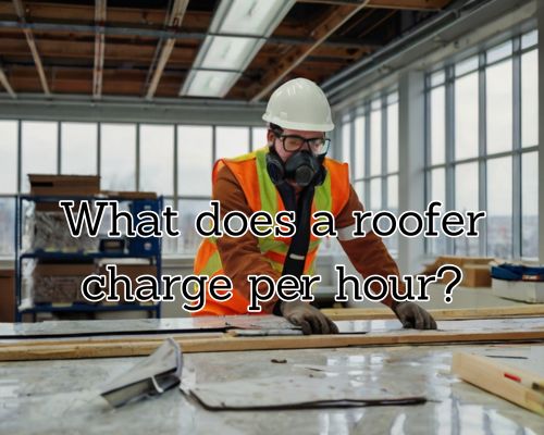 a roofer doing costing