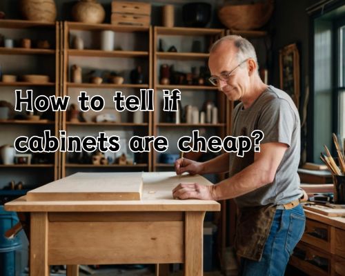 a cabinet maker checking out cabinetry materials