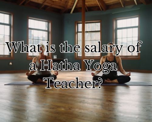 a hatha yoga teacher doing yoga with her student in a studio