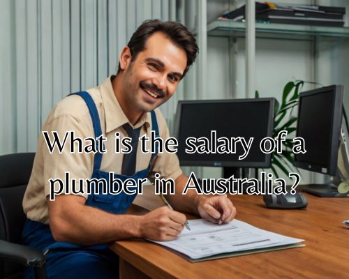 a plumber signing papers