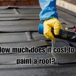 a roof under painting by a roofer
