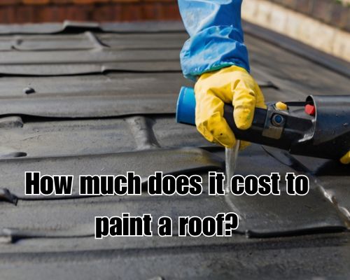 a roof under painting by a roofer