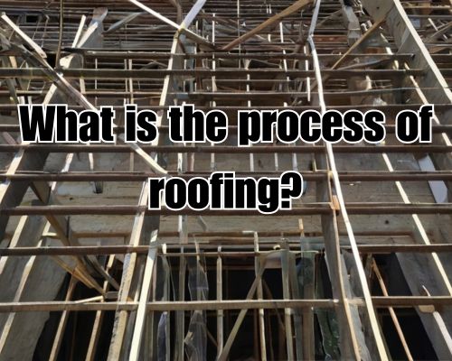 a roofing work
