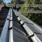 an aluminum roof guttering