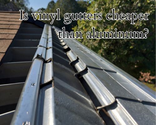 an aluminum roof guttering
