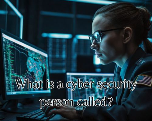 a cybersecurity person