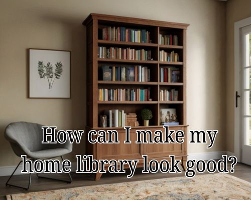 a library built and put in a home
