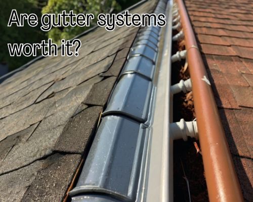 a worthy guttering system installed